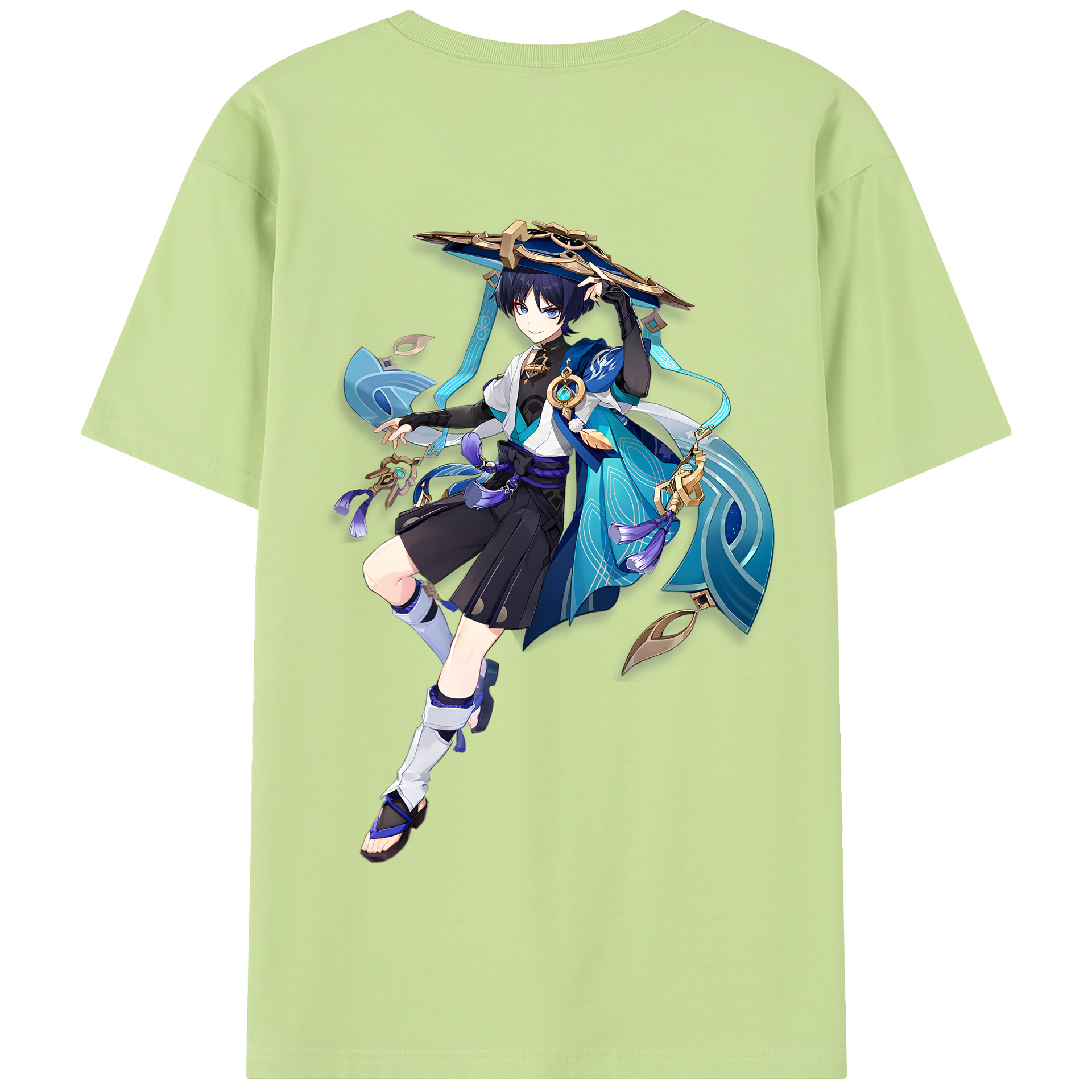 げんし神 さんペい genshin Sanpei 綿100％半袖Tシャツ（背面プリント）